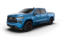 Lowered Black Widow Chevy Silverado 1500 - Glacier Blue | Fox Factory Vehicles