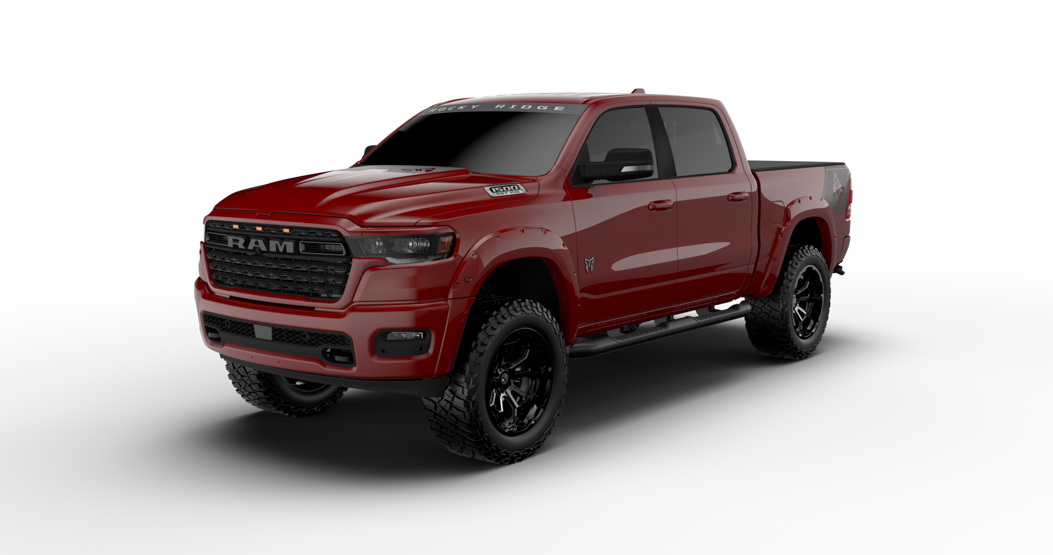 Rocky Ridge Ram 1500 - Flame Red | Fox Factory Vehicles