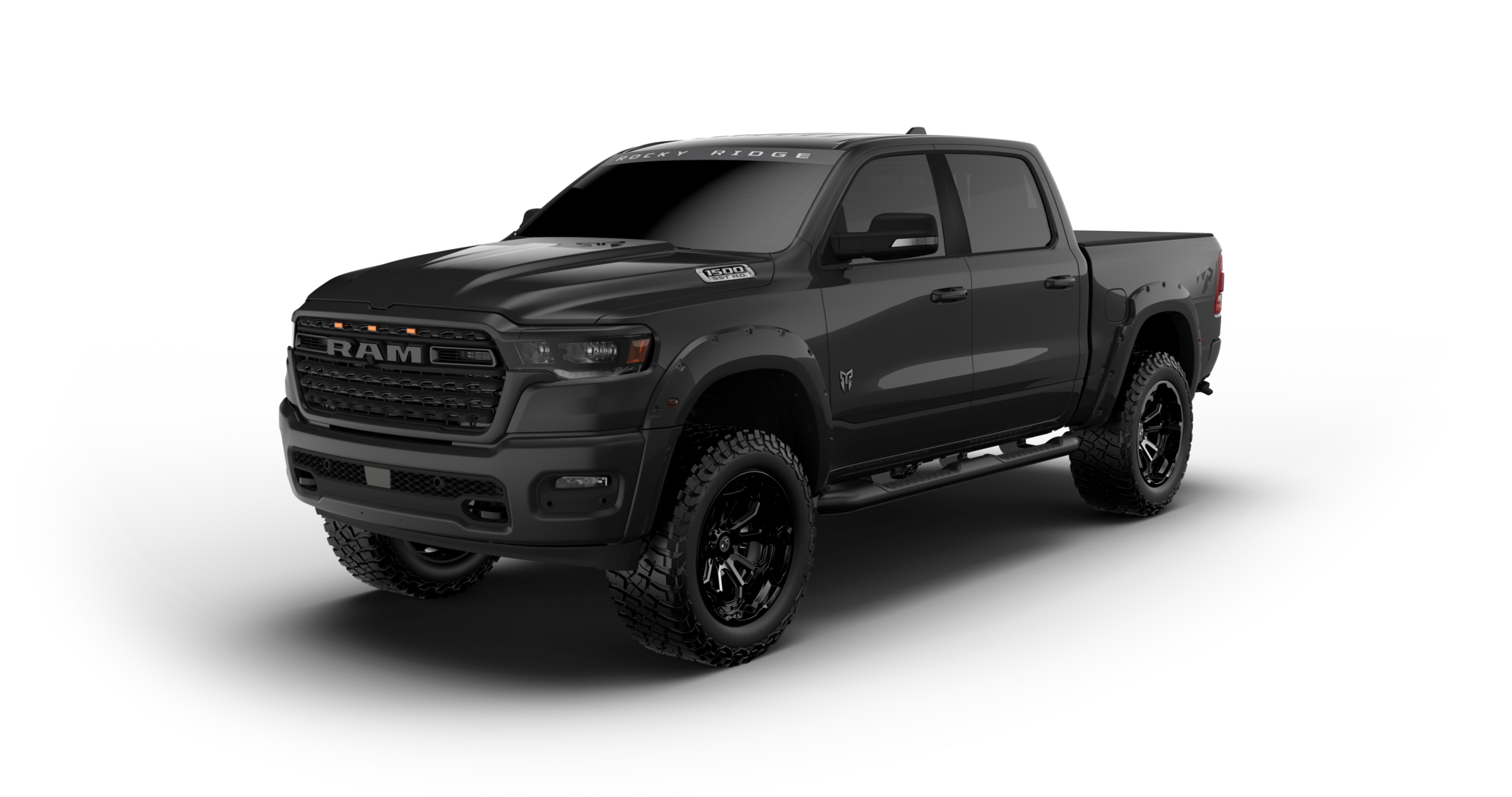 Rocky Ridge Ram 1500 - Granite Crystal | Fox Factory Vehicles
