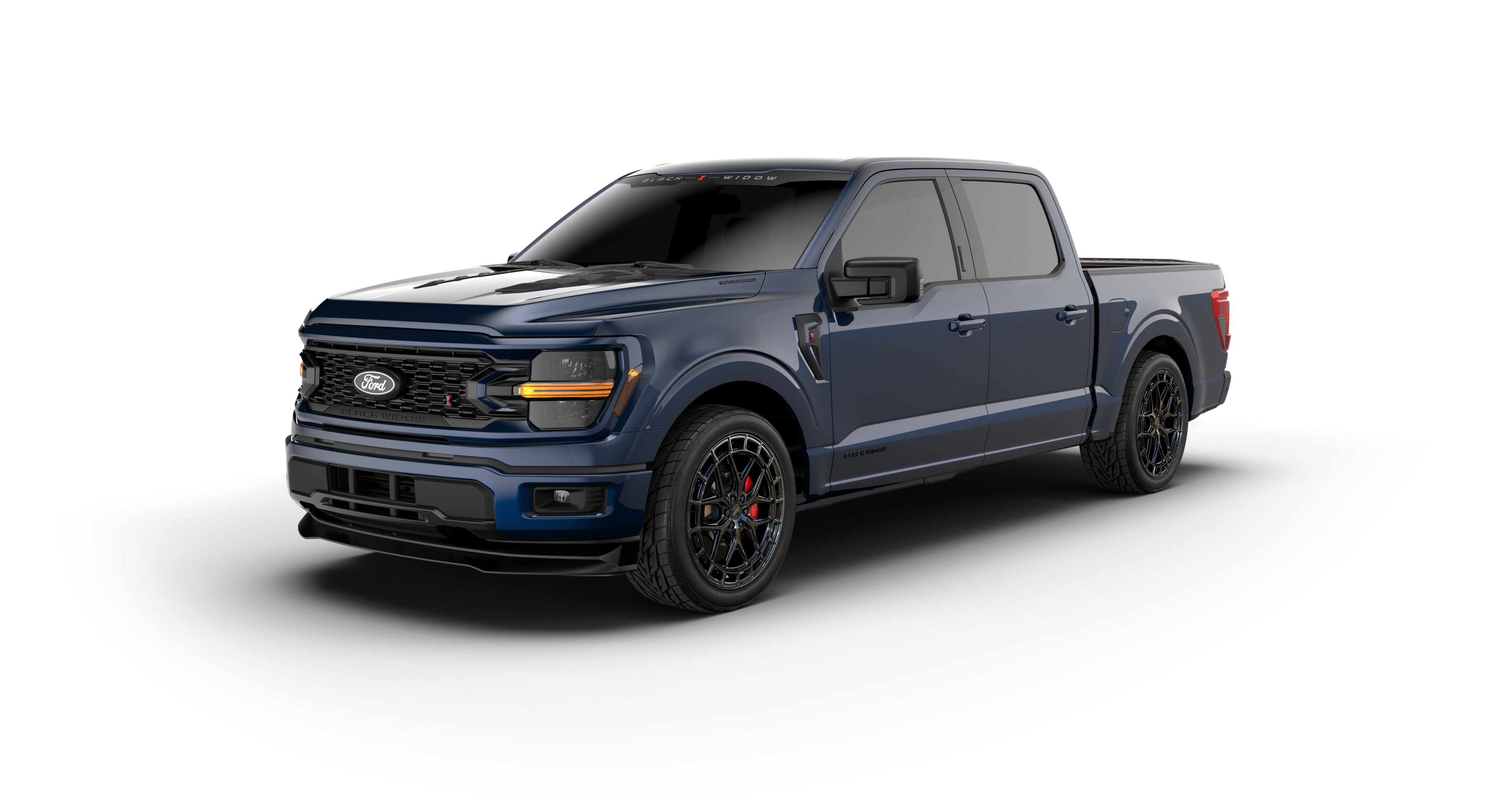 Lowered Black Widow F-150 - Antimatter Blue | Fox Factory Vehicles