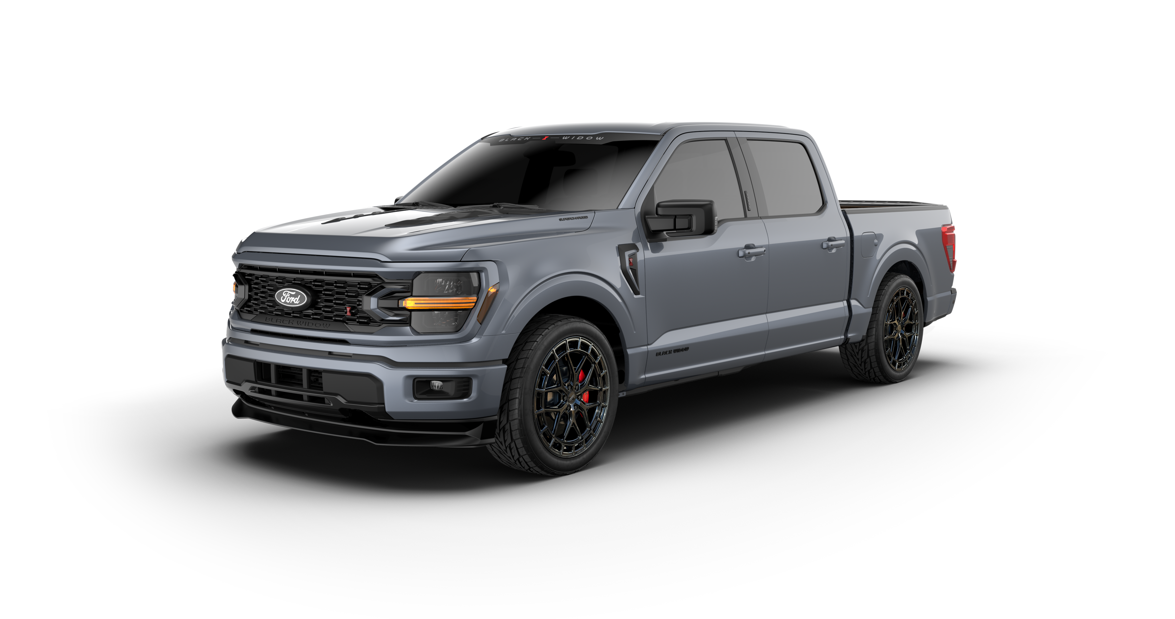 Lowered Black Widow F-150 - Carbonized Grey | Fox Factory Vehicles