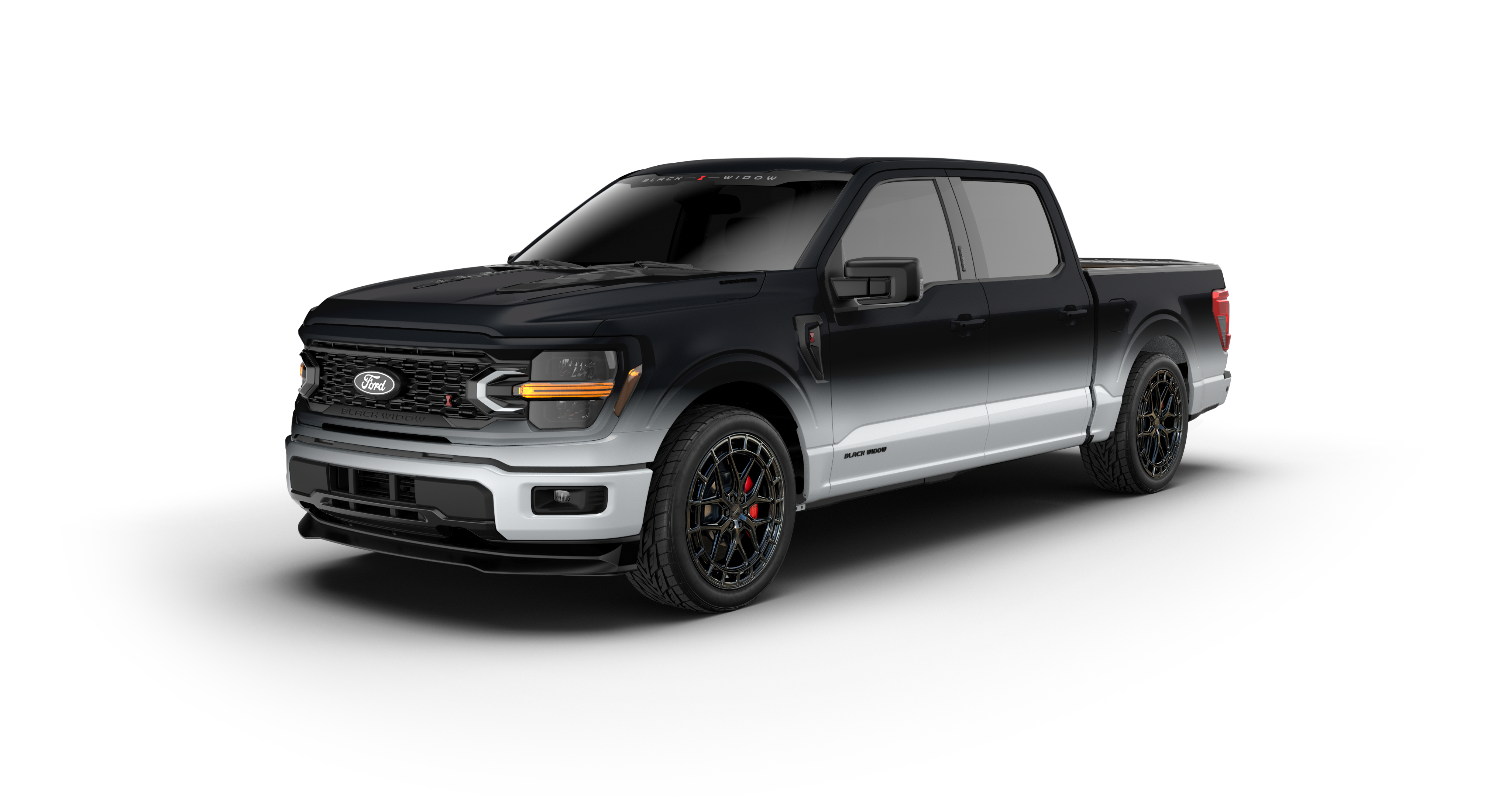 Lowered Black Widow F-150 - Gradient | Fox Factory Vehicles