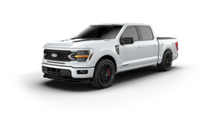 Lowered Black Widow F-150 - Oxford White | Fox Factory Vehicles