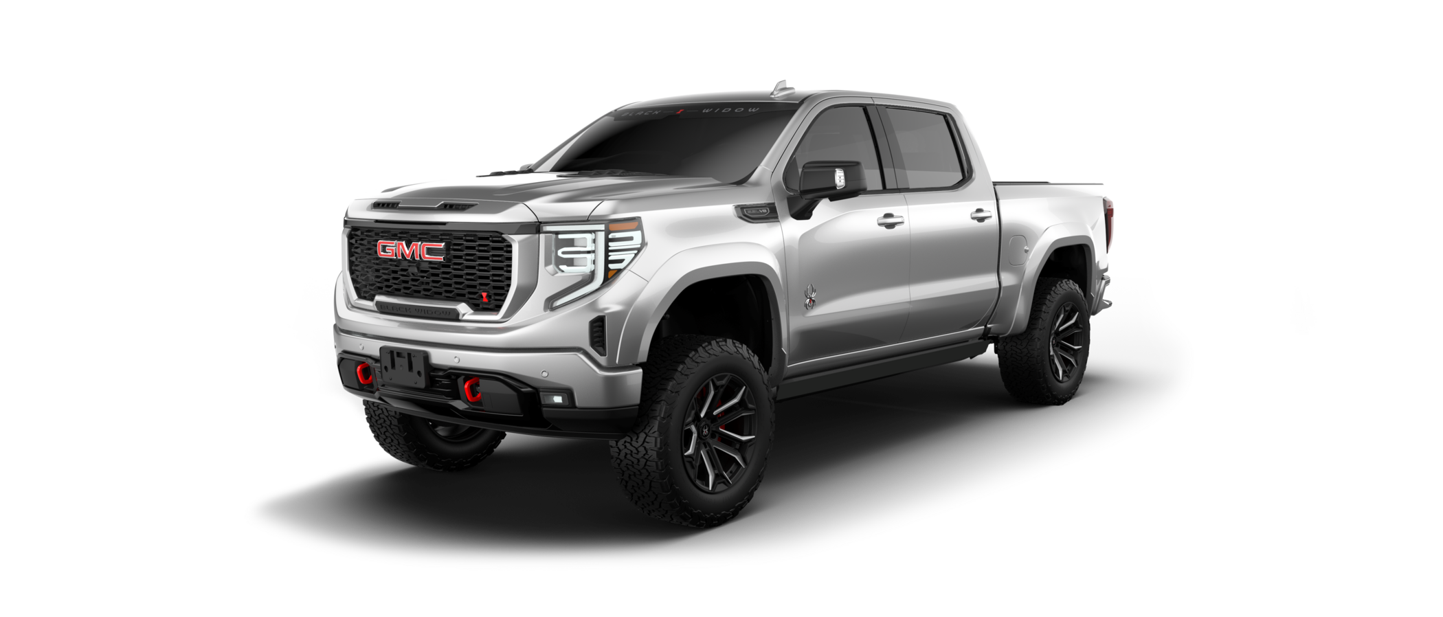 Black Widow GMC Sierra 1500 - Sterling Metallic | Fox Factory Vehicles