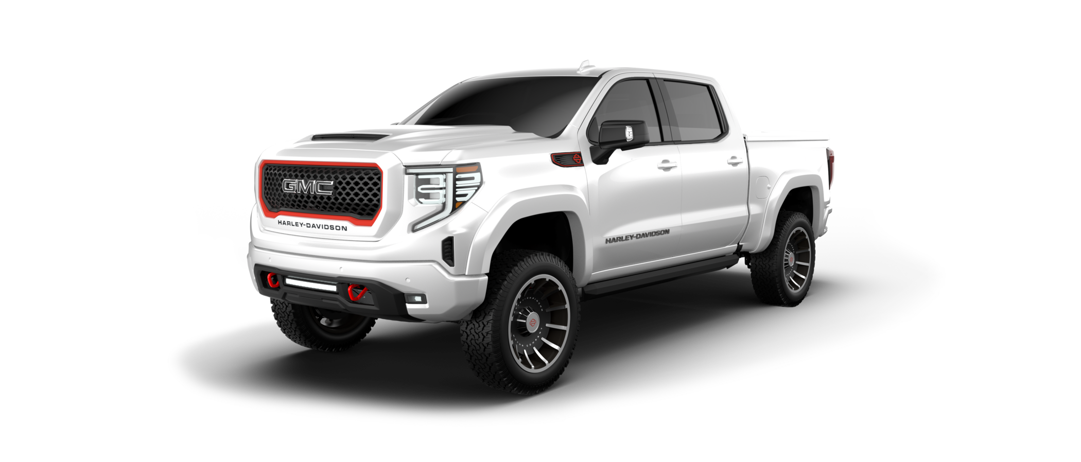 Harley-Davidson GMC Sierra 1500 - Summit White | Fox Factory Vehicles