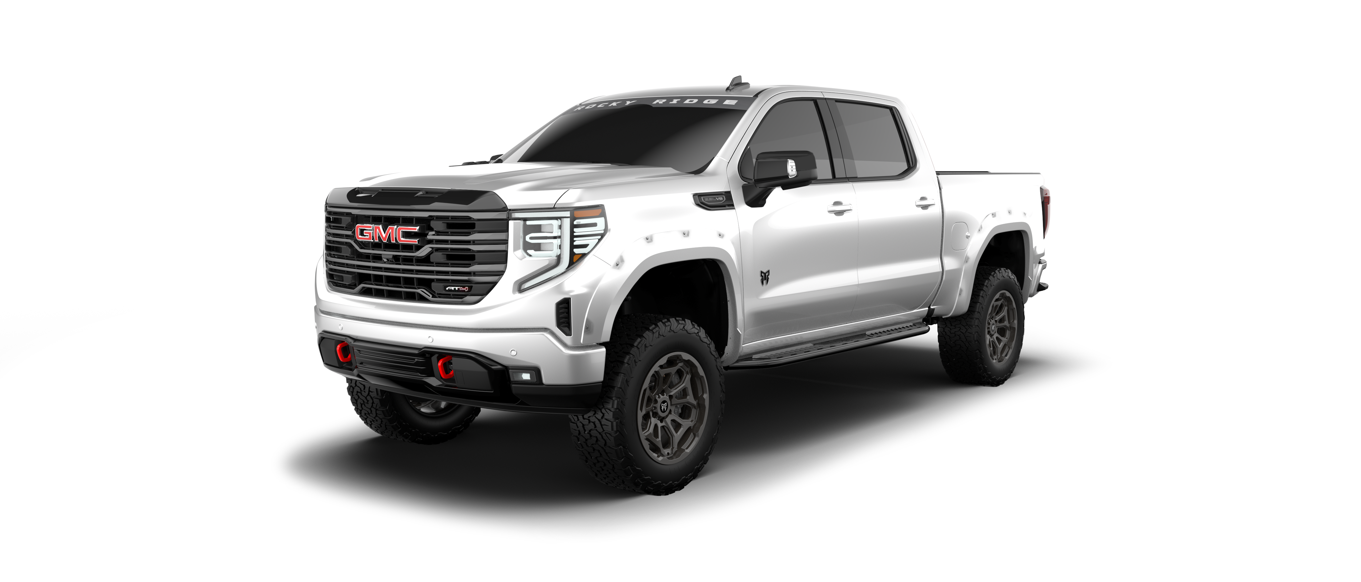 Rocky Ridge GMC Sierra 1500 - Summit White | Fox Factory Vehicles