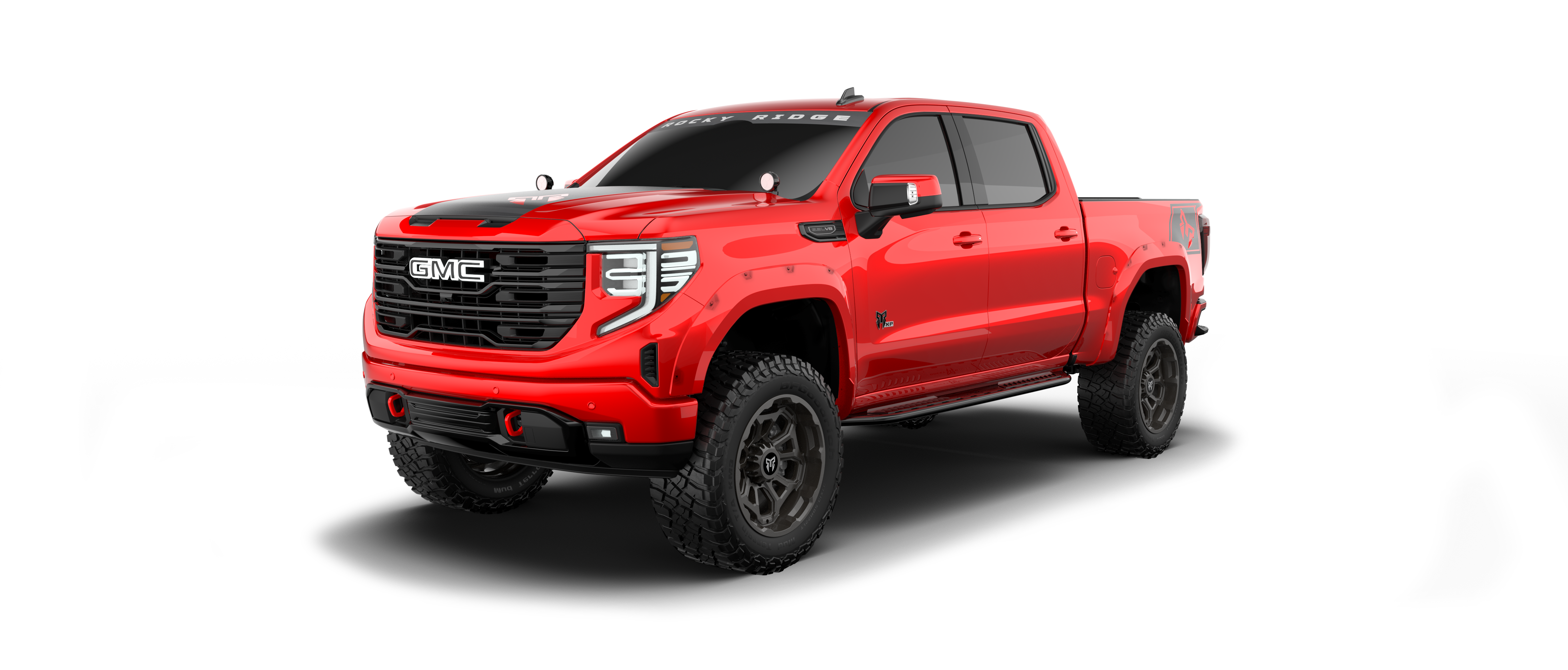 Rocky Ridge GMC Sierra 1500 - Cardinal Red | Fox Factory Vehicles