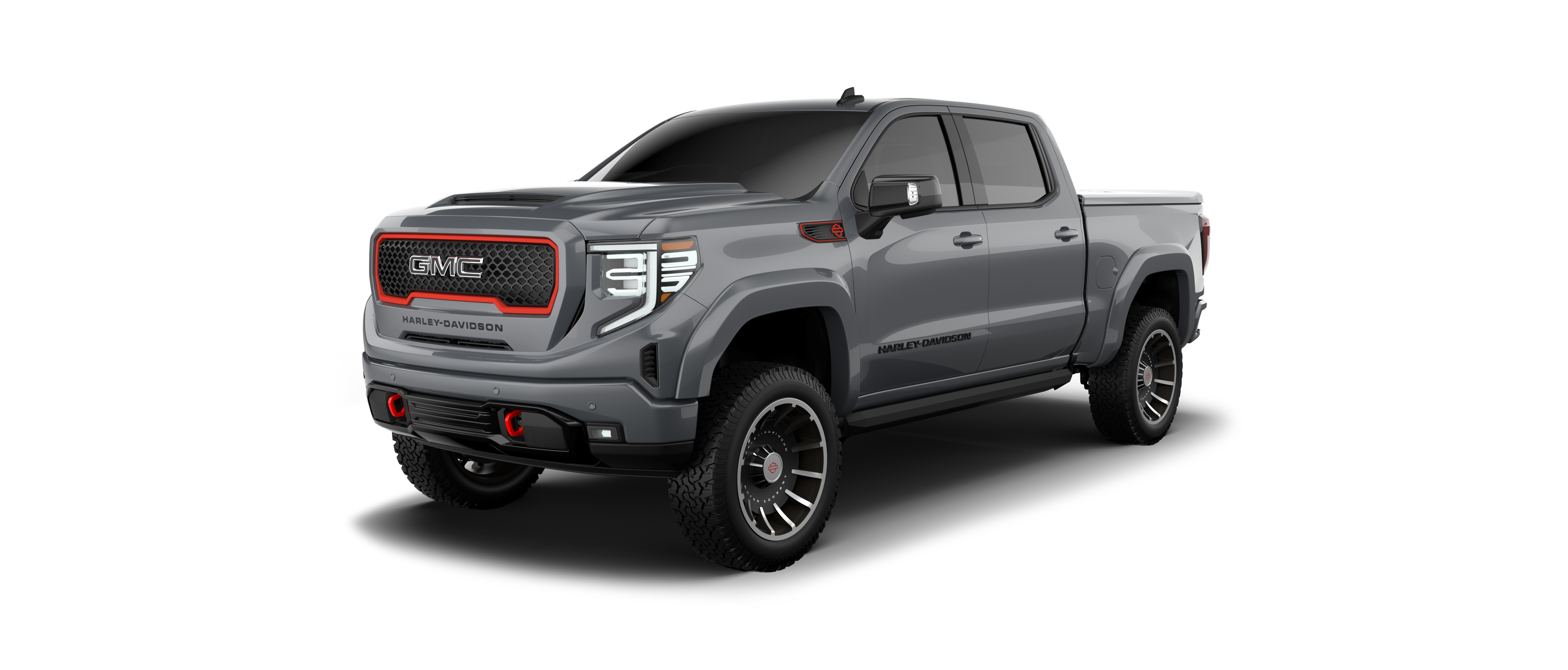 Harley Davidson GMC 1500 - Thunderstorm Grey | Fox Factory Vehicles