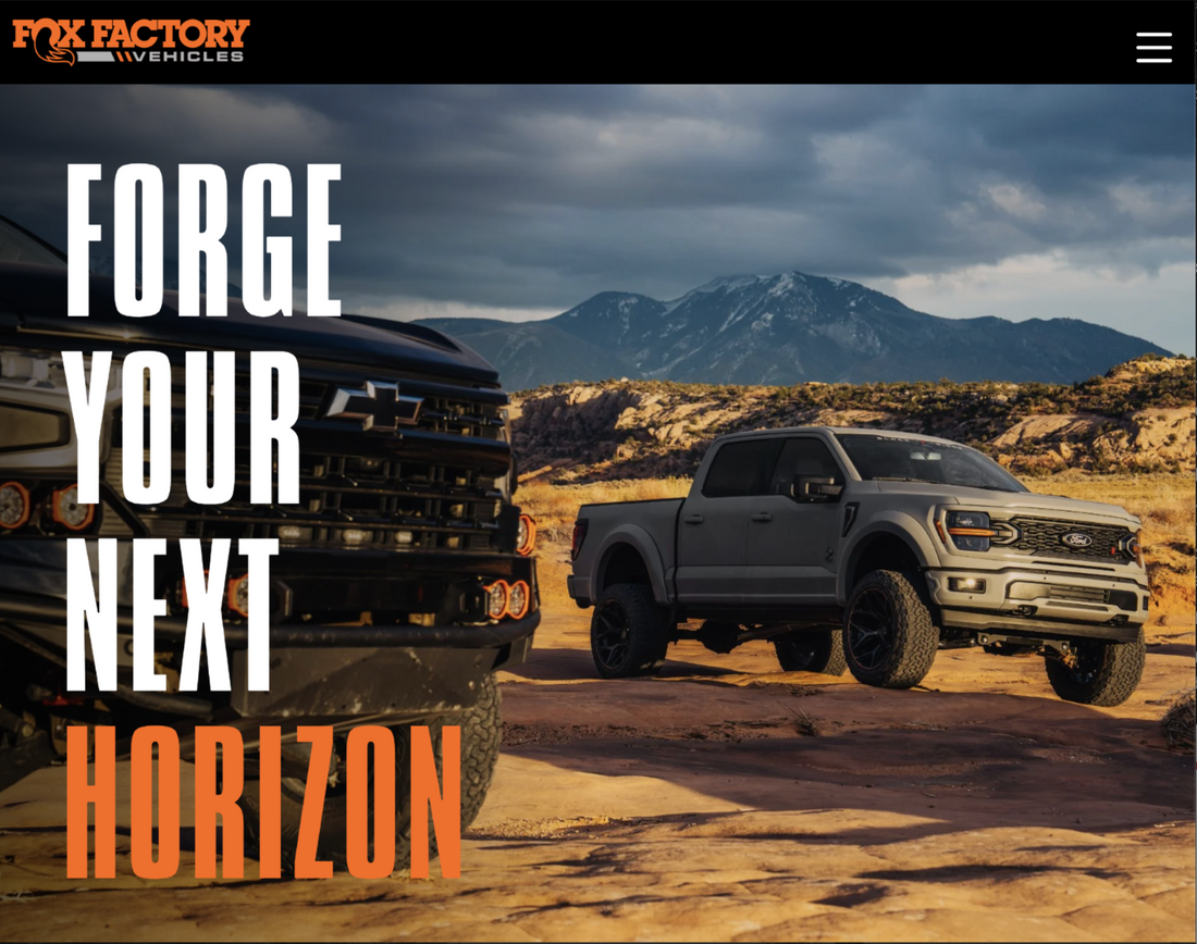 Forging the Next Horizon: Introducing the NEW FOX Factory Vehicle Website