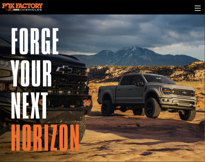 Explore the New FOX Factory Vehicles Website