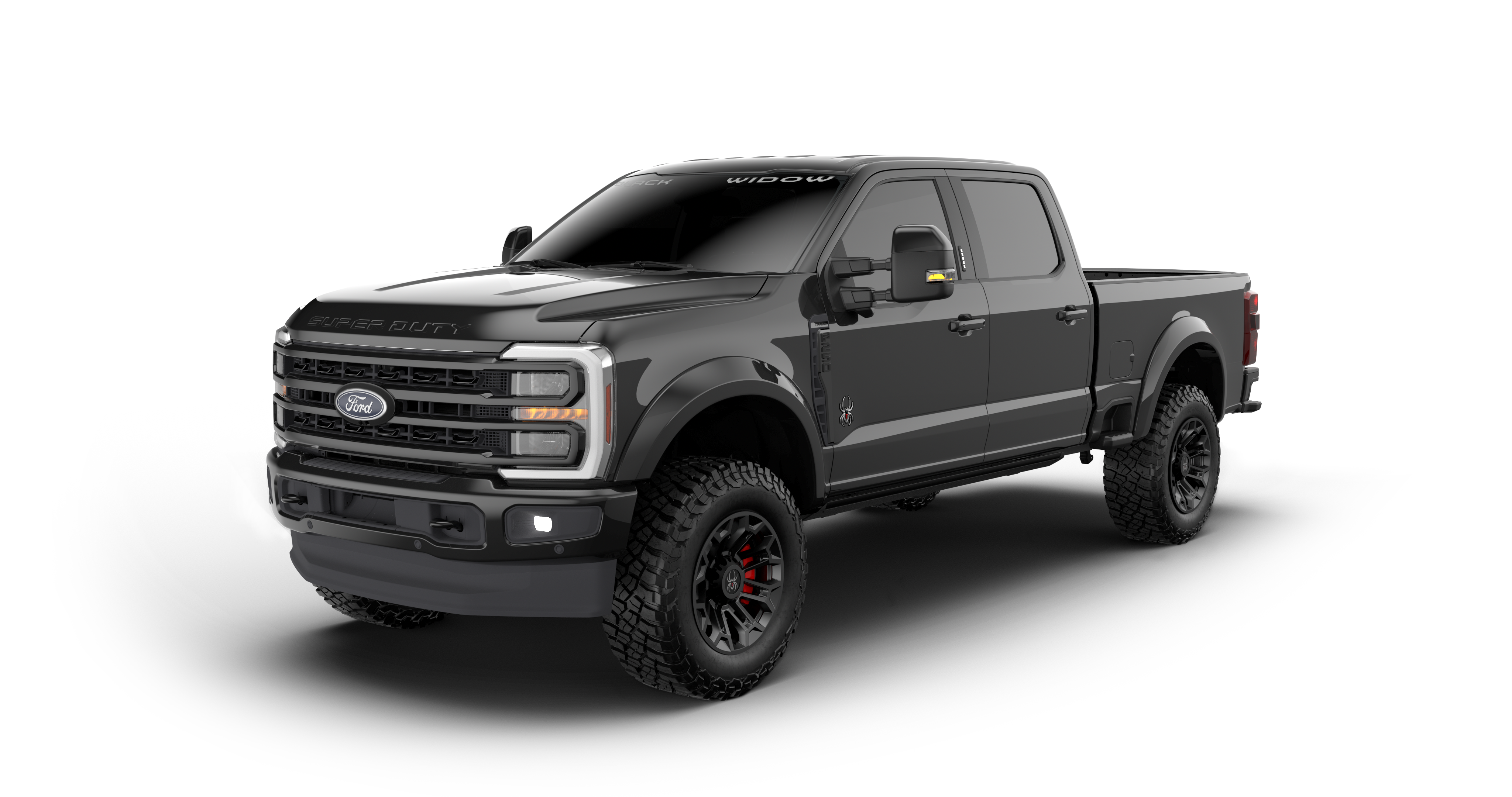 Ford Super Duty Lifted Black Widow – Fox Factory Vehicles