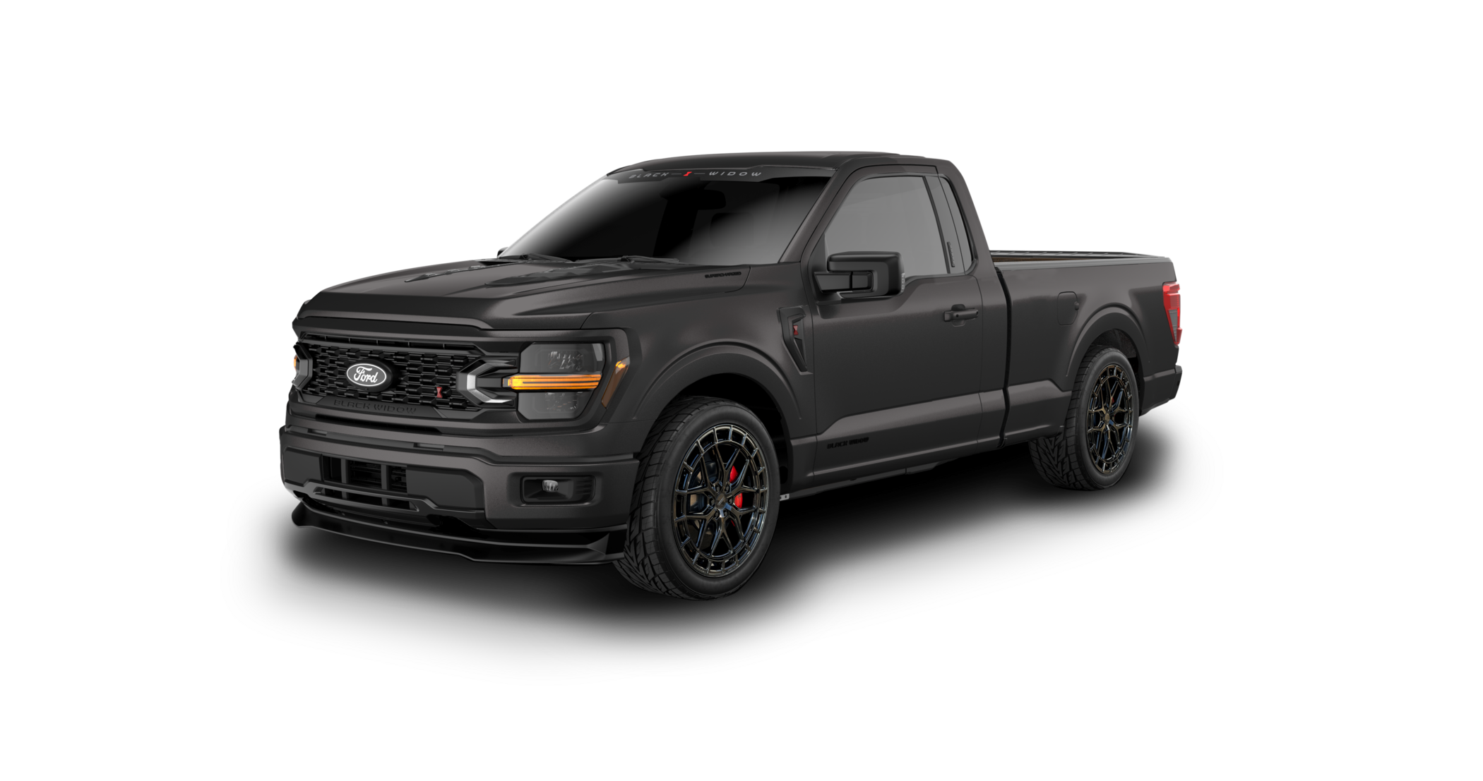 Lowered Black Widow F-150 - Black| Fox Factory Vehicles