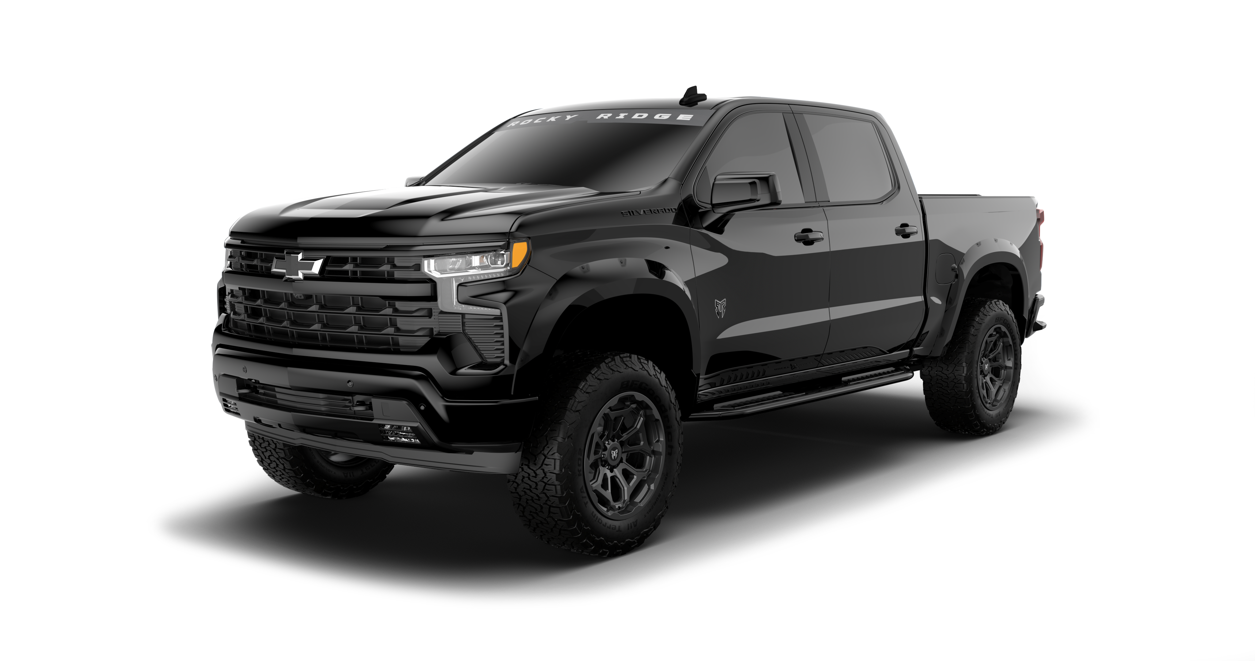 Rocky Ridge Chevy Silverado 1500 - Black | Fox Factory Vehicles